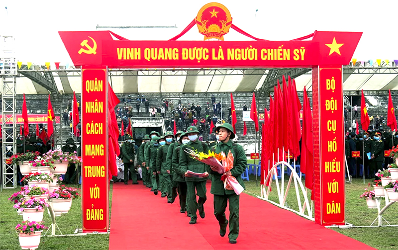 Giao nhận quân năm 2025 sẽ diễn ra từ ngày 13 đến 15/2