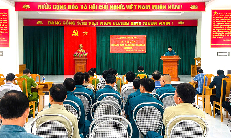 Minh Hóa: Hoàn thành khám sơ tuyển nghĩa vụ quân sự và công an