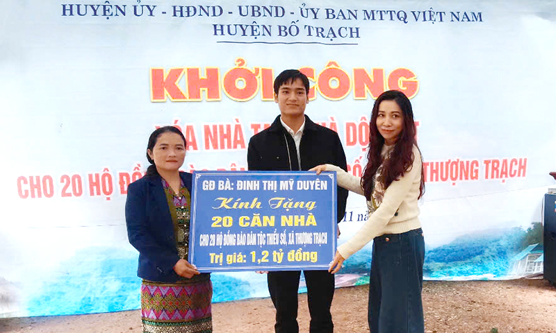 Hỗ trợ 1,2 tỷ đồng xây dựng nhà cho đồng bào dân tộc thiểu số xã Thượng Trạch