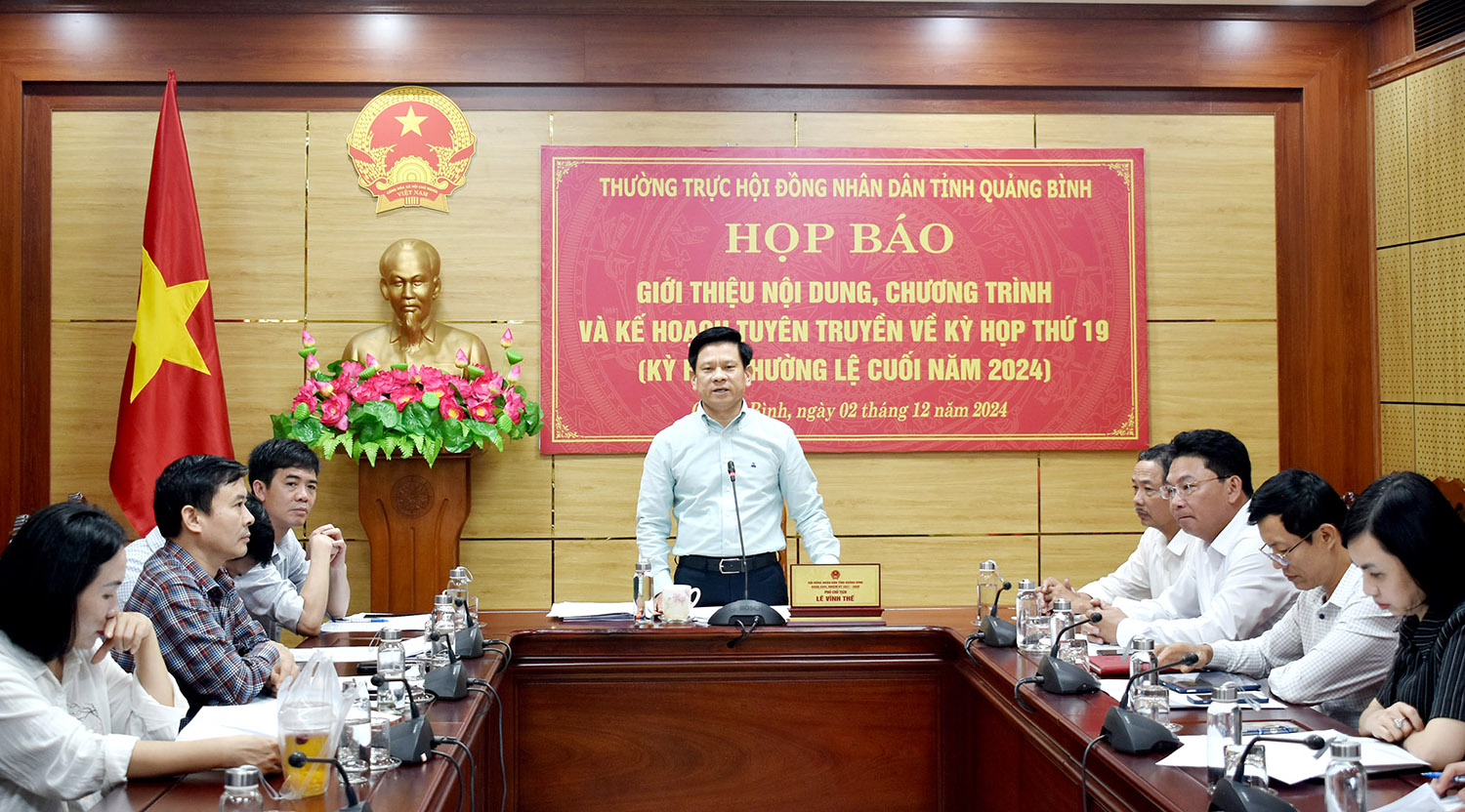 Kỳ họp thứ 19, HĐND tỉnh khóa XVIII khai mạc ngày 9/12