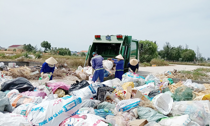 Hơn 470 tấn rác thải sinh hoạt được thu gom mỗi ngày