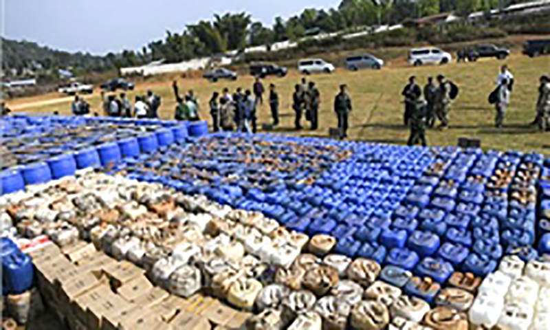 Myanmar thu giữ lượng lớn heroin cùng 200.000 viên thuốc lắc