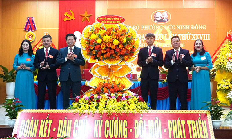 Đảng bộ phường Đức Ninh Đông tổ chức thành công đại hội điểm cấp cơ sở