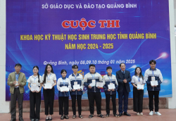 43 dự án đoạt giải cuộc thi khoa học kỹ thuật học sinh trung học cấp tỉnh