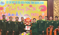 Lực lượng vũ trang Lào thăm, chúc Tết Bộ đội Biên phòng tỉnh
