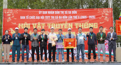 Đội vật phường Quảng Long giành giải nhất toàn đoàn hội vật TX. Ba Đồn