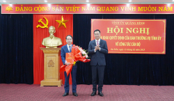 Đồng chí Phan Mạnh Hùng giữ chức Bí thư Thị ủy Ba Đồn