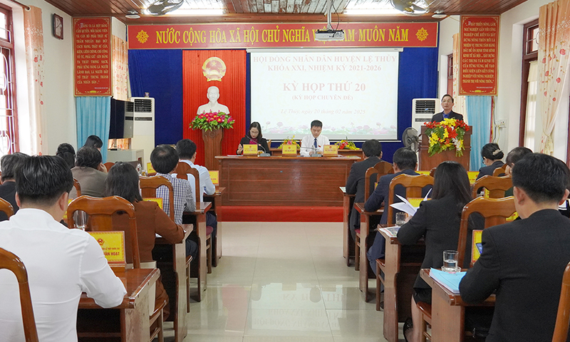 HĐND huyện Lệ Thủy: Thông qua các nghị quyết quan trọng