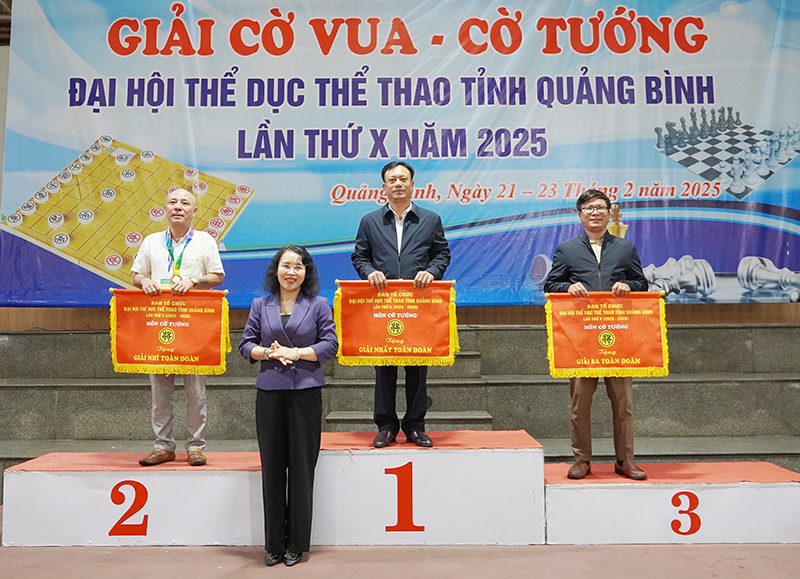 Bế mạc giải cờ vua, cờ tướng Đại hội thể dục thể thao tỉnh