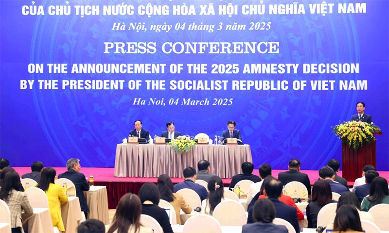 Công bố quyết định về đặc xá năm 2025 của Chủ tịch nước
