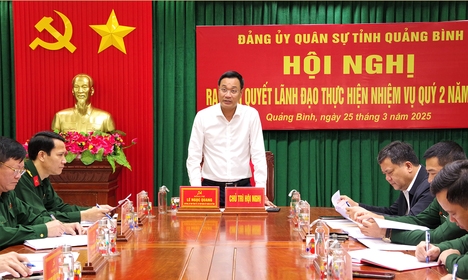 Tập trung lãnh đạo thực hiện tốt nhiệm vụ quân sự, quốc phòng