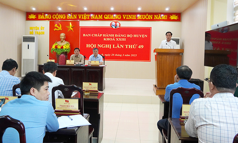 Bố Trạch: Tập trung lãnh đạo, chỉ đạo các nhiệm vụ trọng tâm