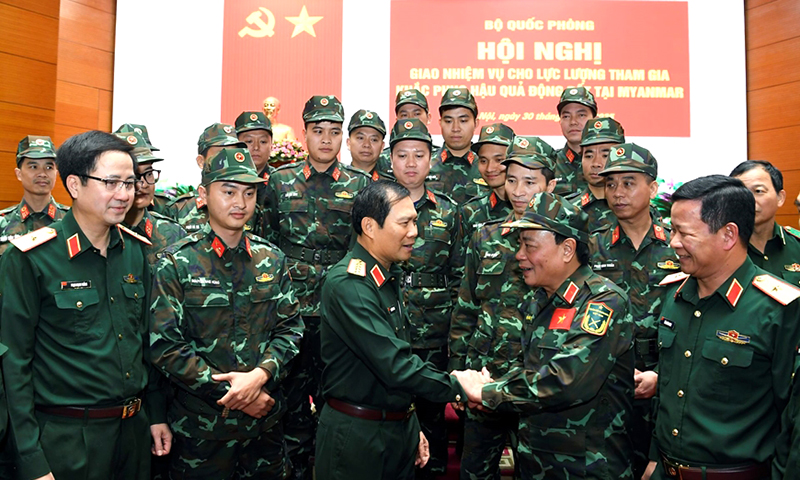 Quân đội quyết tâm hoàn thành tốt nhiệm vụ quốc tế cao cả
