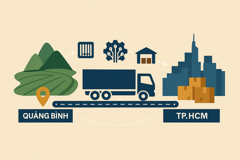 Giải pháp liên kết chuỗi cung ứng Quảng Bình-TP. Hồ Chí Minh: Tối ưu hóa chi phí vận chuyển hàng hóa