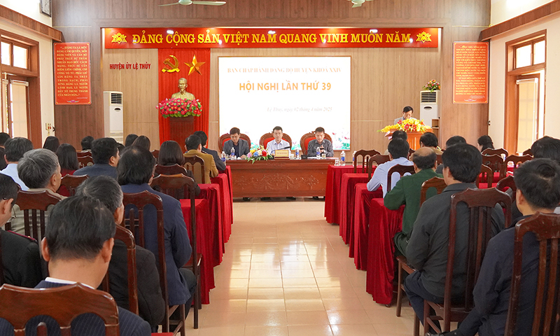 Lệ Thủy: Tập trung thực hiện hiệu quả nhiệm vụ trọng tâm quý II/2025