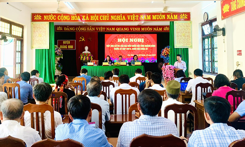 Kế hoạch tiếp xúc cử tri của Đoàn đại biểu Quốc hội tỉnh trước kỳ họp thứ 9, Quốc hội khóa XV
