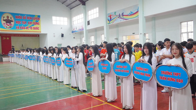 Hơn 1.000 vận động viên tham hội thi thể thao học sinh cấp tỉnh năm 2024-2025