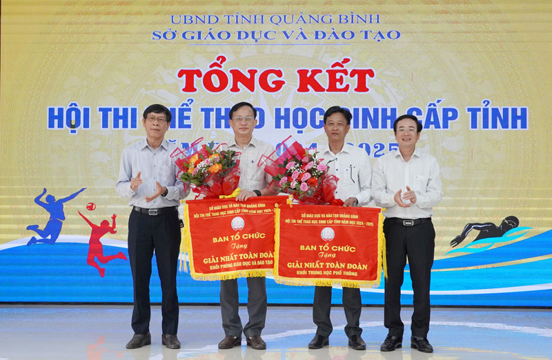 Hội thi thể thao học sinh cấp tỉnh trao 551 giải