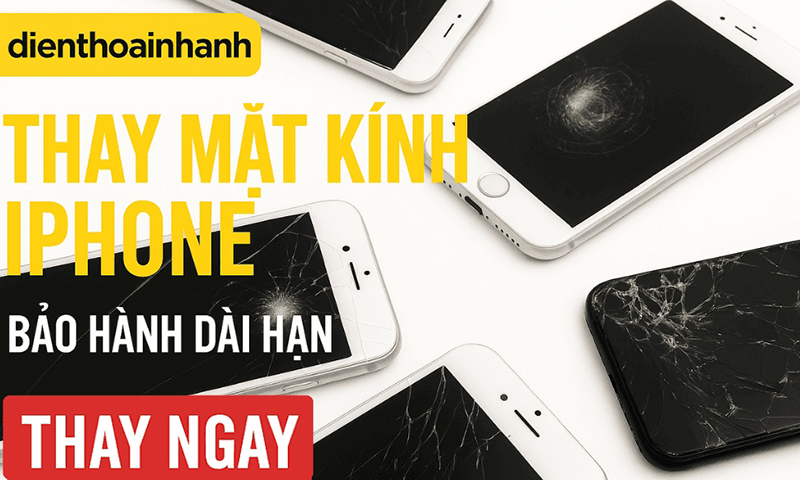 Thay mặt kính iPhone giá bao nhiêu?