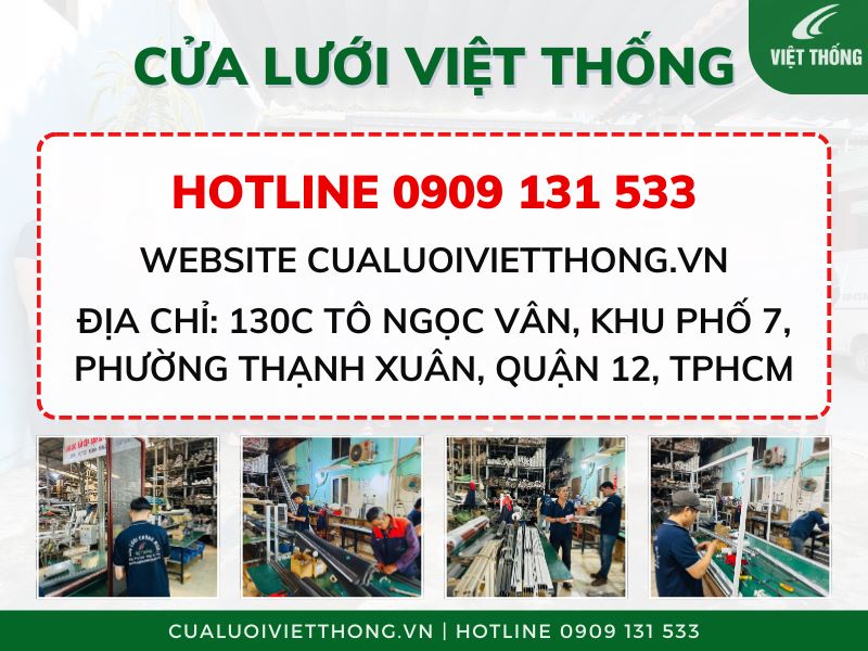 Làm cửa lưới chống muỗi TP. Hồ Chí Minh tham khảo ngay Cửa Lưới Việt Thống