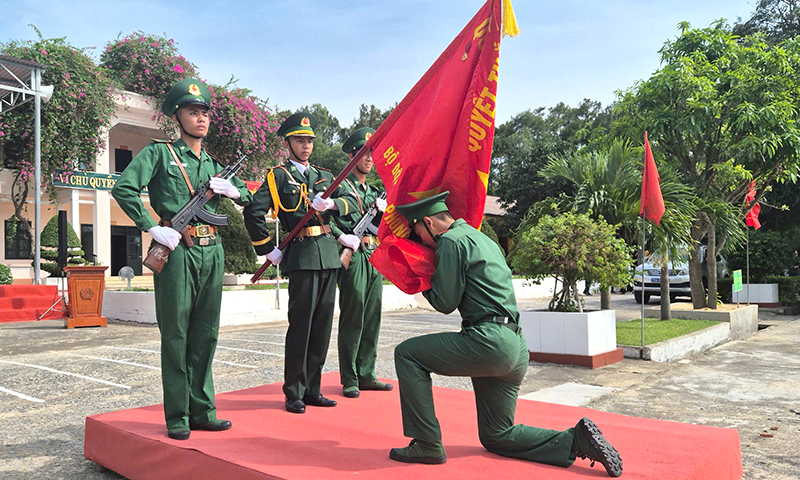 Bộ Chỉ huy BĐBP tỉnh tổ chức lễ tuyên thệ chiến sĩ mới năm 2025