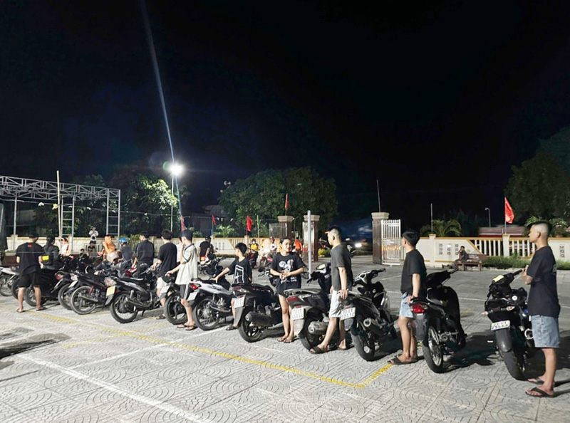 Xử lý 172 trường hợp vi phạm giao thông tại một xã