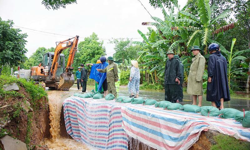 Bộ Chỉ huy Quân sự tỉnh sẵn sàng lực lượng, phương tiện tham gia phòng, chống bão số 1