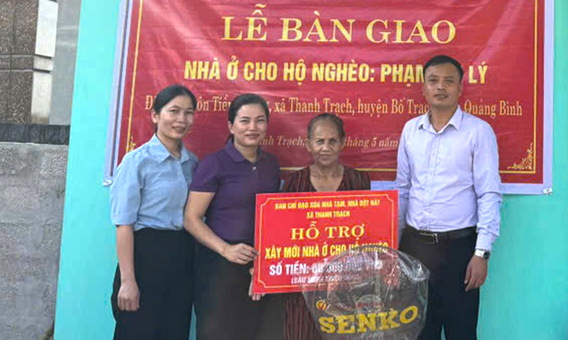 Bố Trạch: Đẩy nhanh tiến độ hoàn thành xóa nhà tạm, nhà dột nát